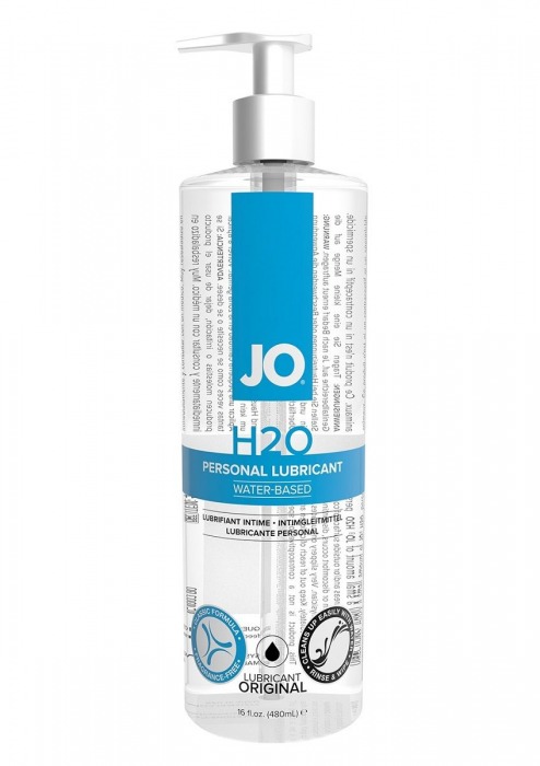 Лубрикант на водной основе JO Personal Lubricant H2O с дозатором - 480 мл. - System JO - купить с доставкой в Орле