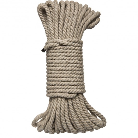 Бондажная пеньковая верёвка Kink Bind   Tie Hemp Bondage Rope 50 Ft - 15 м. - Doc Johnson - купить с доставкой в Орле