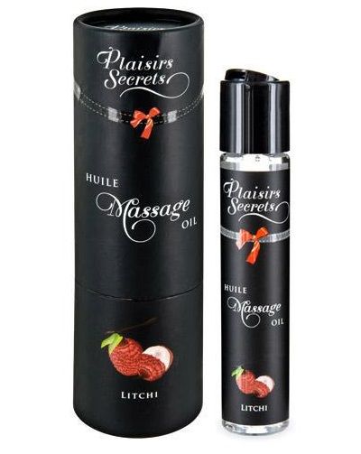 Массажное масло с ароматом личи Huile de Massage Gourmande Litchi - 59 мл. - Plaisir Secret - купить с доставкой в Орле