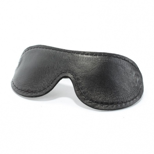 Кожаная маска на глаза - БДСМ Арсенал - купить с доставкой в Орле