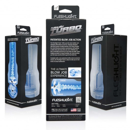 Мастурбатор Fleshlight Turbo - Trust Blue Ice - Fleshlight - в Орле купить с доставкой