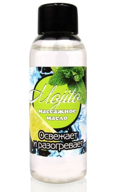 Массажное масло для тела Mojito с ароматом лайма - 50 мл. - Биоритм - купить с доставкой в Орле