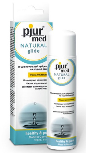 Нейтральный лубрикант на водной основе pjur MED Natural glide - 100 мл. - Pjur - купить с доставкой в Орле