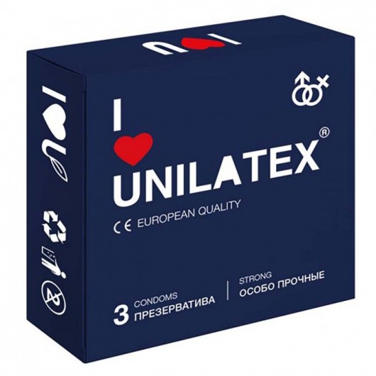 Ультрапрочные презервативы Unilatex Extra Strong - 3 шт. - Unilatex - купить с доставкой в Орле