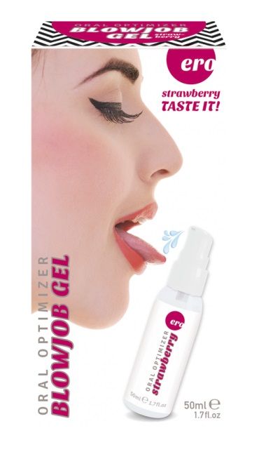 Увлажняющий гель для орального секса с ароматом клубники - 50 мл. - Ero - купить с доставкой в Орле