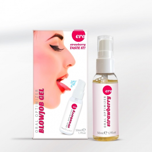 Увлажняющий гель для орального секса с ароматом клубники - 50 мл. - Ero - купить с доставкой в Орле