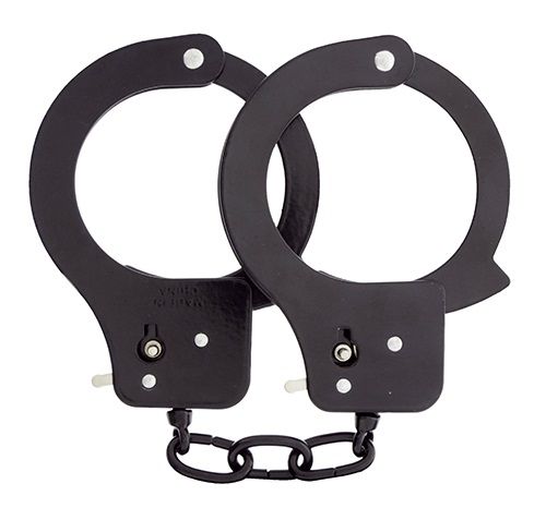 Чёрные наручники из листового металла BONDX METAL CUFFS BLACK - Dream Toys - купить с доставкой в Орле