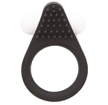 Чёрное эрекционное кольцо LIT-UP SILICONE STIMU RING 1 BLACK - Dream Toys - в Орле купить с доставкой