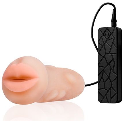 Мастурбатор-ротик с вибрацией REALSTUFF VIBRATING MASTURBATOR MOUTH - Dream Toys - в Орле купить с доставкой