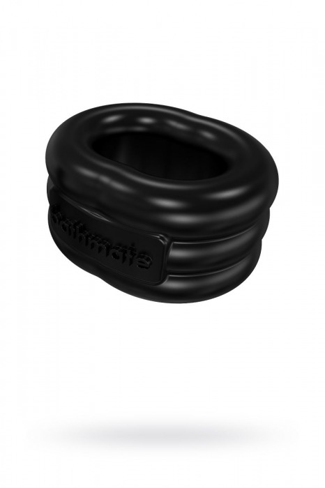 Чёрное эрекционное виброкольцо Stretch - Bathmate - в Орле купить с доставкой