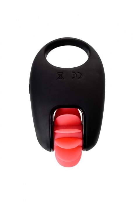 Чёрно-красное эрекционное виброкольцо Erotist - Erotist Adult Toys - в Орле купить с доставкой