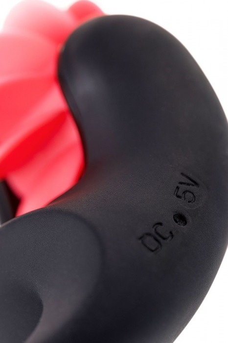 Чёрно-красное эрекционное виброкольцо Erotist - Erotist Adult Toys - в Орле купить с доставкой