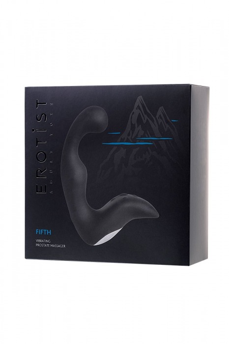 Чёрный изогнутый вибростимулятор простаты Erotist - Erotist Adult Toys - в Орле купить с доставкой