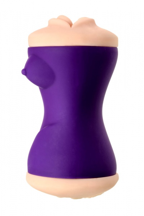 Двухсторонний мастурбатор JOS YARA в фиолетовой колбе - JOS - в Орле купить с доставкой