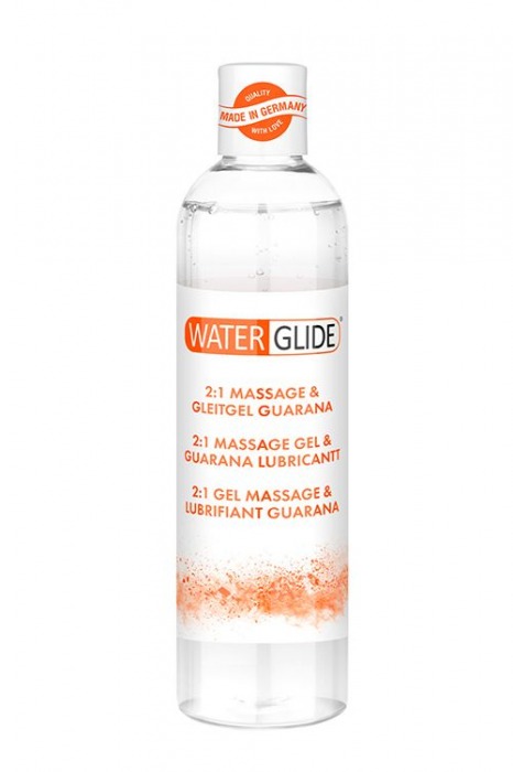 Гель-смазка 2-в-1 MASSAGE   LUBRICANT GUARANA - 300 мл. - Waterglide - купить с доставкой в Орле