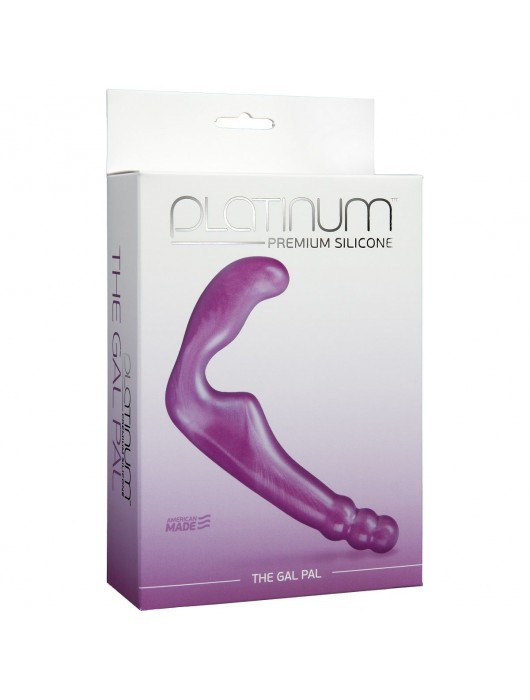Безремневой фиолетовый страпон из силикона The Gal Pal - 17 см. - Doc Johnson - купить с доставкой в Орле