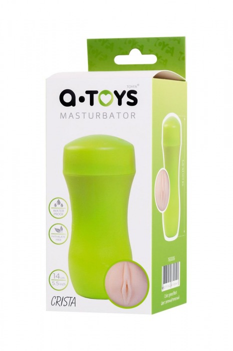 Мастурбатор-вагина A-Toys в зеленой колбе - A-toys - в Орле купить с доставкой