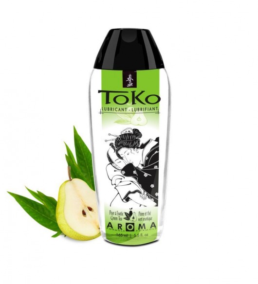 Интимный гель TOKO Pear   Exotic Green Tea с ароматом груши и зеленого чая - 165 мл. - Shunga - купить с доставкой в Орле