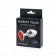 Серебристая анальная пробка с красным стразом - 7,2 см. - Anal Jewelry Plug - купить с доставкой в Орле