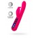 Ярко-розовый вибратор с клиторальной стимуляцией Rablock - 23,5 см. - ToyFa купить в Орле с доставкой в Orgasmix.ru Ярко-розовый вибратор с клиторальной стимуляцией Rablock - 23,5 см. - ToyFa