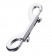 Серебристый двухсторонний карабин TOYFA Metal - ToyFa - купить с доставкой в Орле Серебристый двухсторонний карабин TOYFA Metal - ToyFa - купить с доставкой в Орле